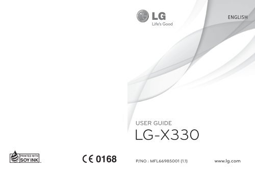 lg-x330 user guide - LG Mobiles