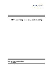 AEO: Aanvraag, schorsing en intrekking - Europese Fiscale Studies