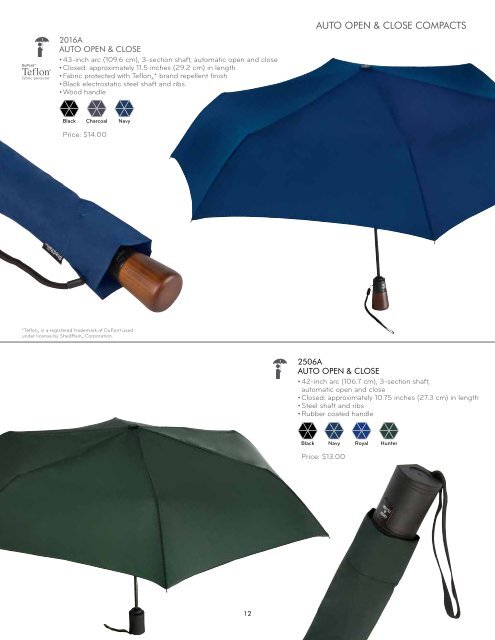 Since 1947 UMBRELLAS AND RAINWEAR 2013 - ShedRain