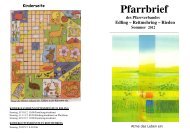 Pfarrbrief Sommer 2012 - Pfarrverband Edling, Seite Pfarrei Edling ...