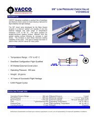 Check Valves - Vacco