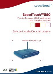 SpeedTouch™580 - Área de clientes