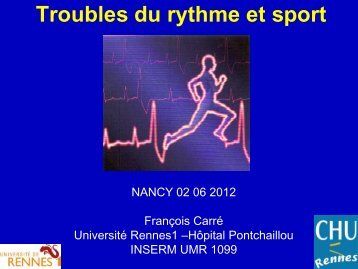 Troubles du rythme et sport - Club des Cardiologues du Sport