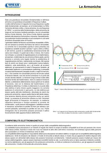 Le Armoniche ( )2 ( )2 ( )2 - COMAR CONDENSATORI SpA