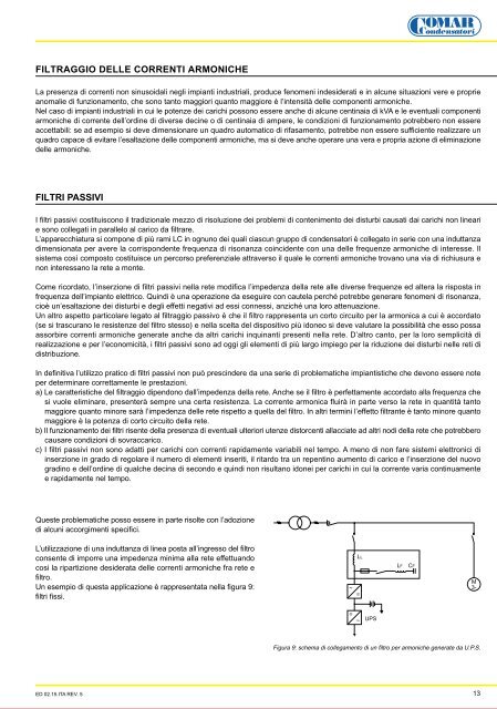 Le Armoniche ( )2 ( )2 ( )2 - COMAR CONDENSATORI SpA