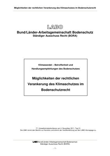 MÃ¶glichkeiten der rechtlichen Verankerung des Klimaschutzes im ...