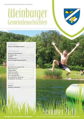 Sommer 2011 - Gemeinde Weinburg