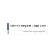 Georeferencing and Google Earth