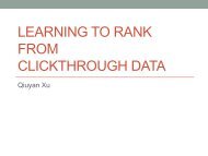 Logging for learning to rank