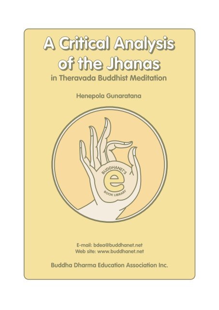 A Critical Analysis of the Jhanas - Buddhist Meditation and ...