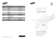 Samsung UA40D6600 Product Manual - Comparison.com.au
