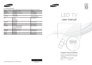 Samsung UA40D6600 Product Manual - Comparison.com.au