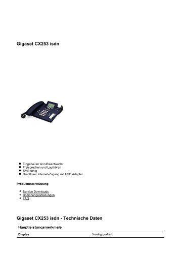 Gigaset CX253 isdn