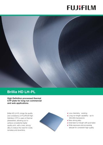 Brillia HD LH-PL (PDF:77KB) - Fujifilm