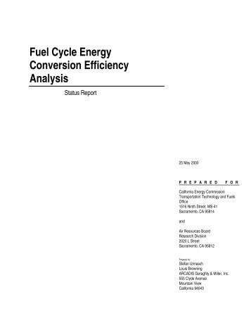 Fuel Cycle Energy Conversion Efficiency Analysis - EV World