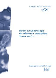 Bericht zur Epidemiologie der Influenza in Deutschland Saison 2011 ...