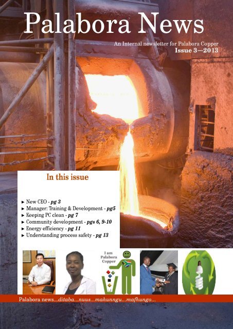 Internal Newsletter Issue 3 - Palabora Mining Company