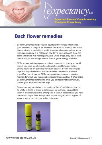 Bach flower remedies - Expectancy