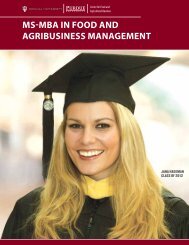 ms-mba in food and agribusiness management - Department of ...