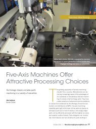 Five-Axis Machines Offer Attractive Processing Choices - Society of ...