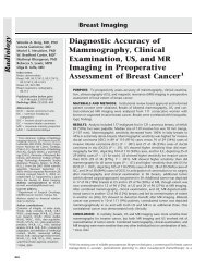 Diagnostic Accuracy of Mammography, Clinical ... - Quantason