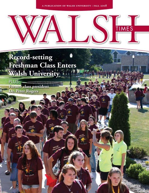 Record-setting Freshman Class Enters Walsh University