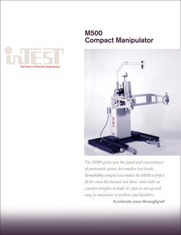 M500 Compact Manipulator Data Sheet - InTest Corporation