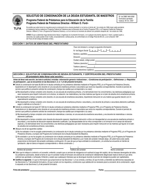Modelo De Carta De Condonacion De Deuda Por Invalidez 