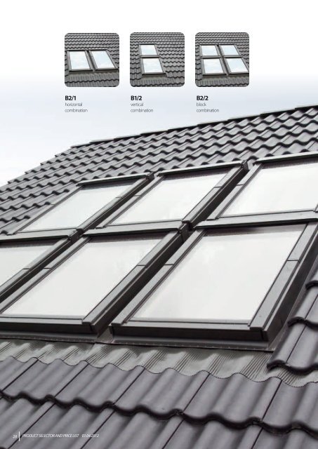 Product selector and price list - Roof Windows