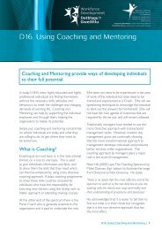 D16. Using Coaching and Mentoring