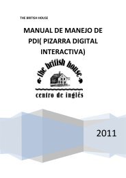 MANUAL DE MANEJO DE PDI( PIZARRA ... - The British House