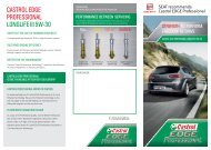 CASTROL EDGE PROFESSIONAL leaflet - Seat