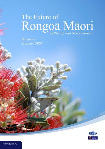 Rongoa Maori Summary Report - Environmental Science & Research