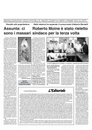 Leggi il giornale - Comune di SANFRONT