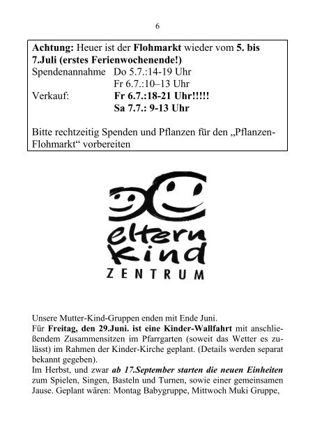 Pfarrblatt SOMMER 2012 - Texte - Pfarre Bad Vigaun