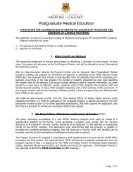 application for accreditation of new programs - Faculty of Medicine