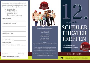 SCHÜLER THEATER TREFFEN - Nordharzer Städtebundtheater