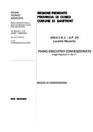 regione piemonte provincia di cuneo comune di sanfront piano ...