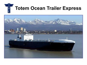 The New Orca Class Ro/Ro for TOTE's Alaskan Service