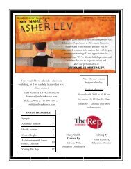 My Name is Asher Lev - Milwaukee Repertory Theater