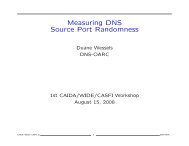 Measuring DNS Source Port Randomness - Caida