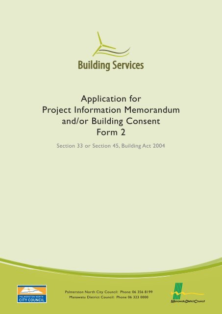 Application for Project Information Memorandum and/or Building ...