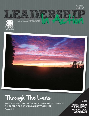 Leadership In Action Winter 2012 - 4-H Ontario