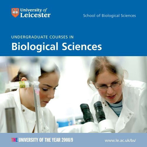 Undergraduate Courses in Biological Sciences - University of ...