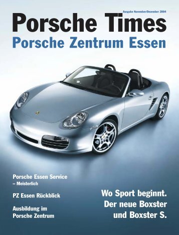 Ausgabe November/Dezember 2004 - Porsche Zentrum Essen