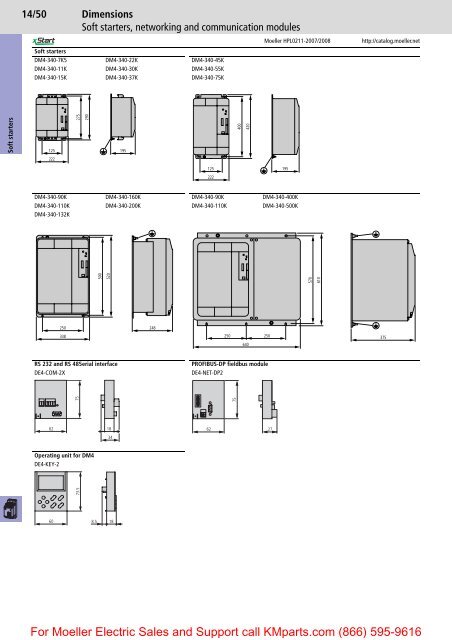 Soft starters DS and DM - Moeller Electric Parts