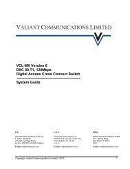 Data Sheet - Valiant Communications Limited