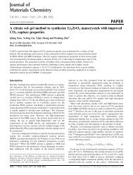 Journal of Materials Chemistry PAPER