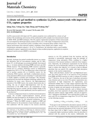 Journal of Materials Chemistry PAPER