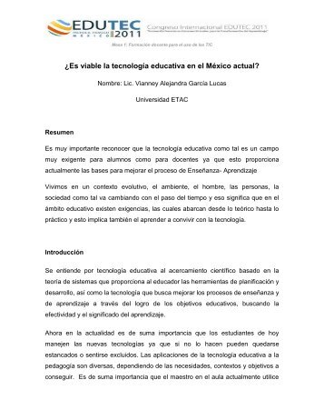 Â¿Es viable la tecnologÃ­a educativa en el MÃ©xico actual?